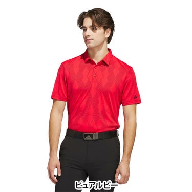 アディダス adidas　メンズ メッシュアーガイル 半袖 ポロシャツ KUH63　2025年モデル 詳細2