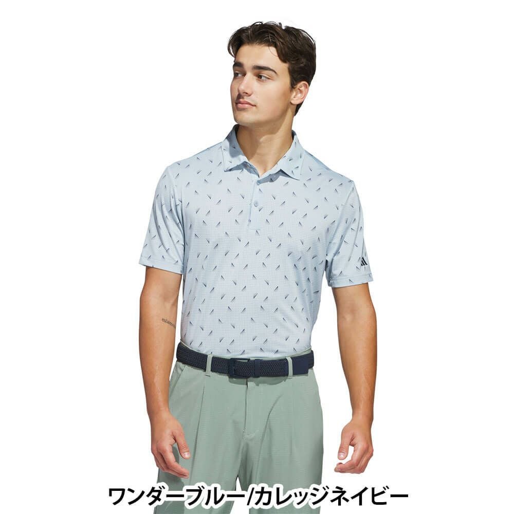 アディダス adidas　メンズ メッシュ総柄 半袖 ポロシャツ KUH65　2025年モデル 詳細11