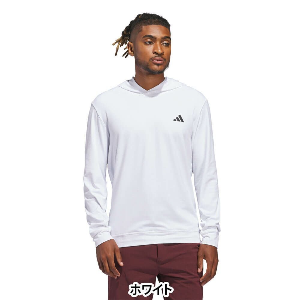 アディダス adidas　メンズ ストレッチ スウエット 長袖フーディー KUH71　2025年モデル 詳細2