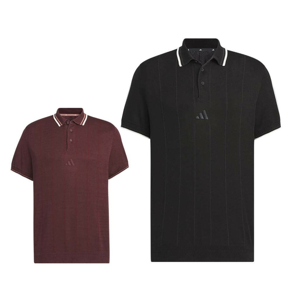 アディダス adidas　メンズ ビヨンド ザ コース ルーズフィット ニット半袖 ポロシャツ KUK52　2025年モデル 詳細1