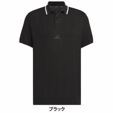 アディダス adidas　メンズ ビヨンド ザ コース ルーズフィット ニット半袖 ポロシャツ KUK52　2025年モデル 詳細2
