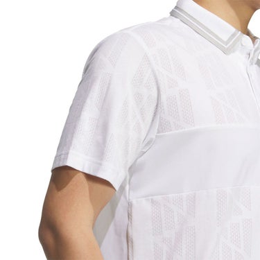 アディダス adidas　メンズ ビヨンド ザ コース ジャガード BOSロゴ 半袖 ポロシャツ KUK57　2025年モデル 詳細6