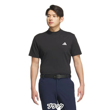 アディダス adidas　メンズ スリーストライプス 半袖 モックネックシャツ KVH10　2025年モデル 詳細12