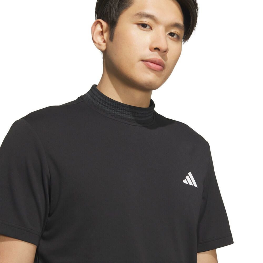 アディダス adidas メンズ スリーストライプス 半袖 モックネック