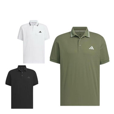 アディダス adidas　メンズ ワンポイントロゴ UVケア付き 半袖 ポロシャツ KVH14　2025年モデル 詳細1