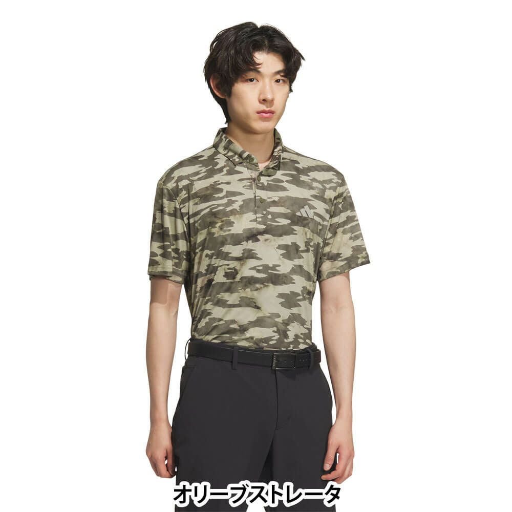 アディダス adidas メンズ カモフラージュ柄 半袖 ポロシャツ KVH24 2025年モデル