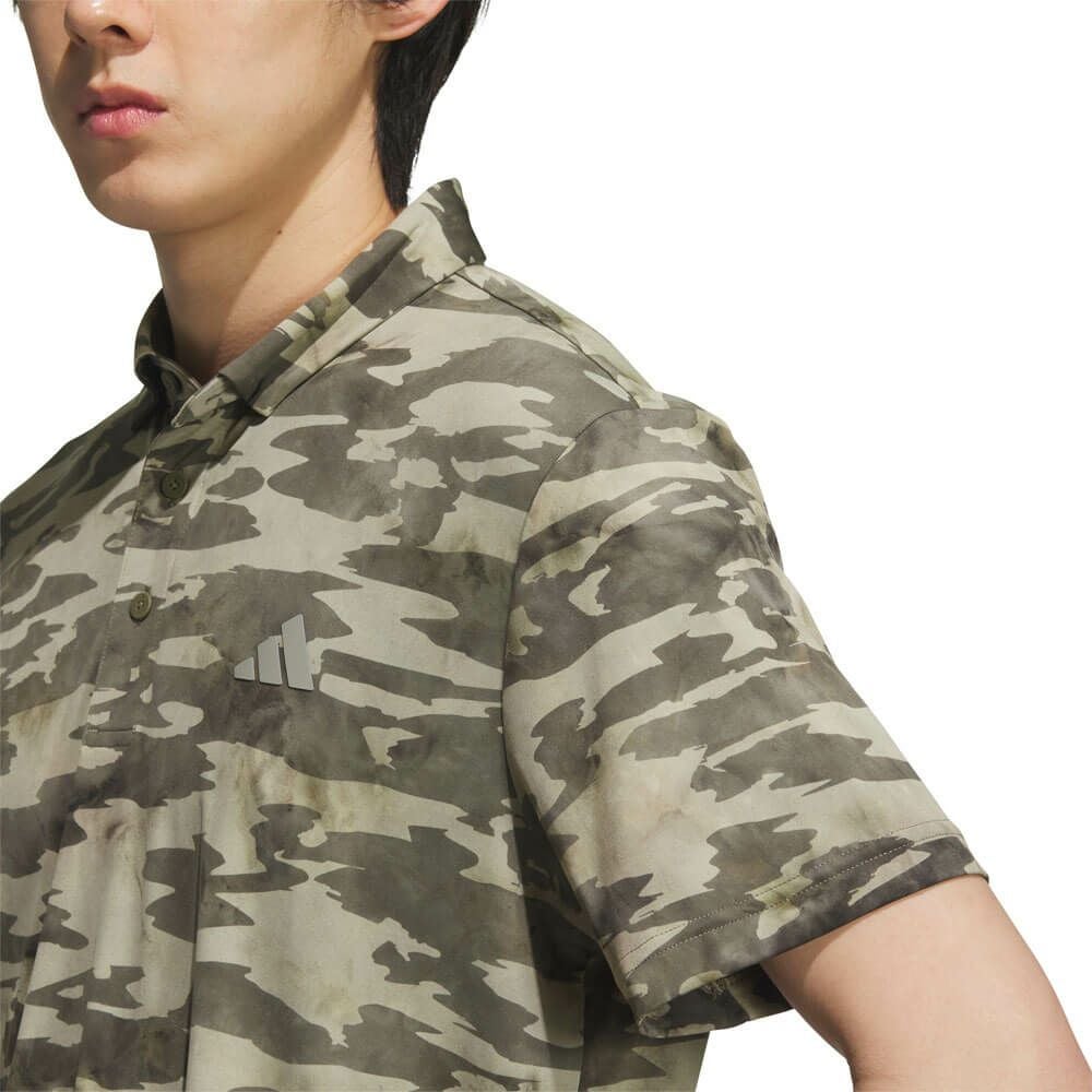 アディダス adidas　メンズ カモフラージュ柄 半袖 ポロシャツ KVH24　2025年モデル 詳細5