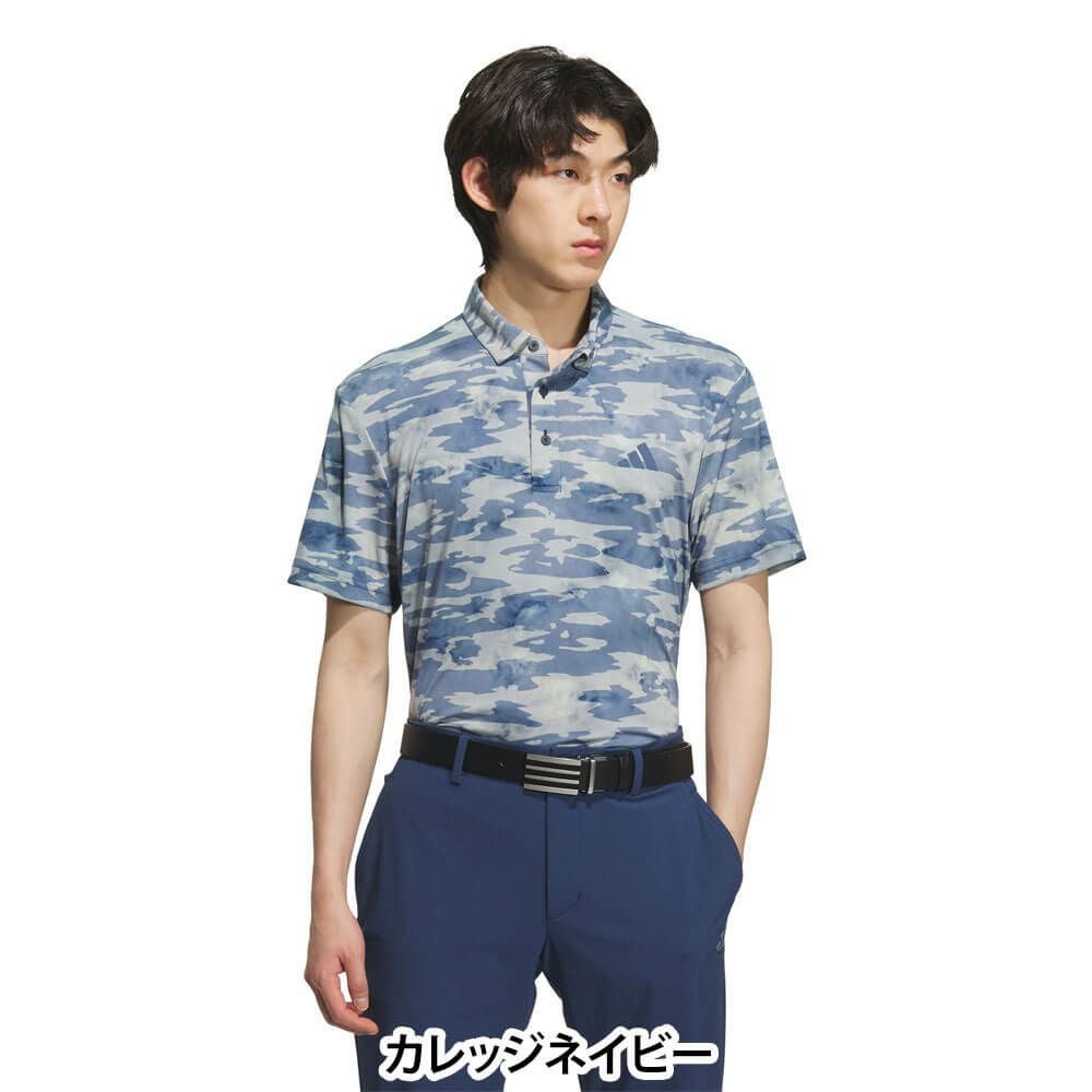 アディダス adidas メンズ カモフラージュ柄 半袖 ポロシャツ KVH24