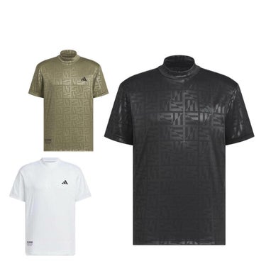 アディダス adidas　メンズ BOSロゴ柄デボス 半袖 モックネックシャツ KVH25　2025年モデル 詳細1