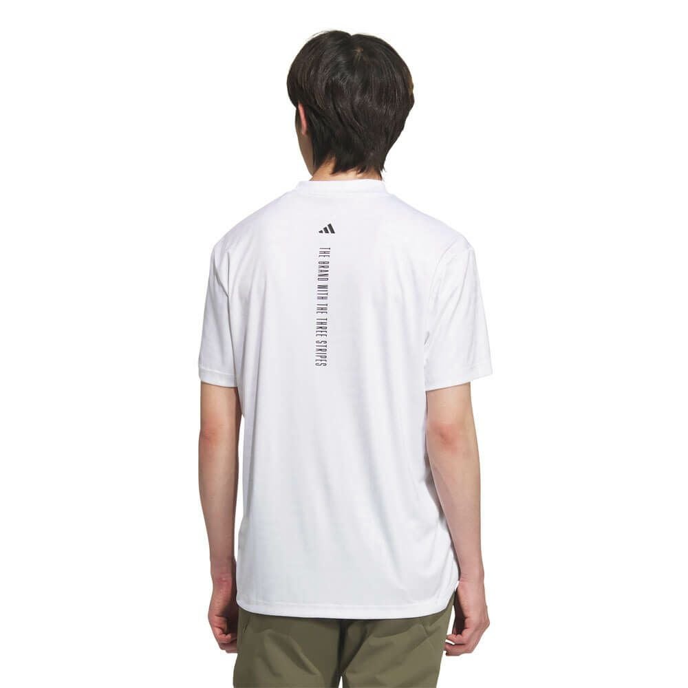 アディダス adidas　メンズ BOSロゴ柄デボス 半袖 モックネックシャツ KVH25　2025年モデル 詳細3