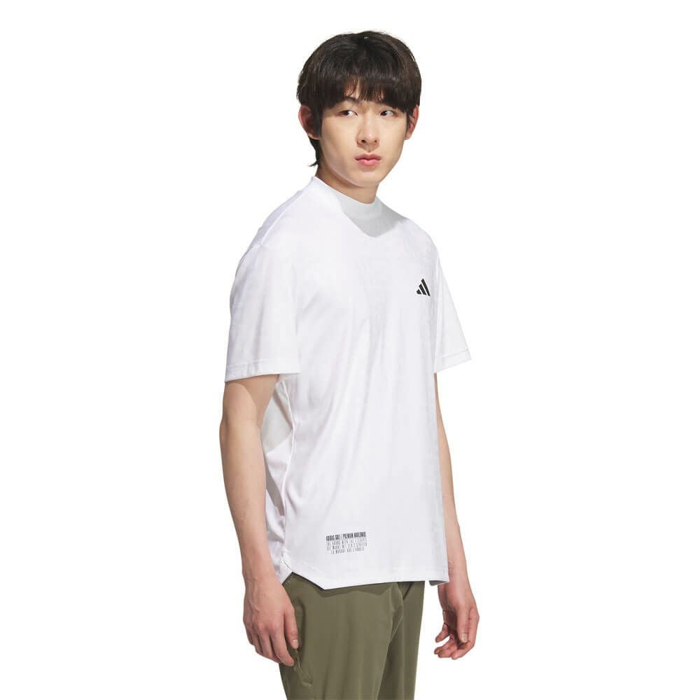 アディダス adidas　メンズ BOSロゴ柄デボス 半袖 モックネックシャツ KVH25　2025年モデル 詳細4