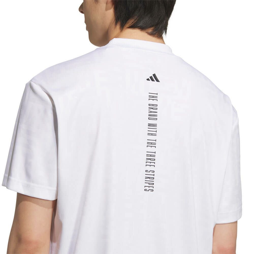 アディダス adidas　メンズ BOSロゴ柄デボス 半袖 モックネックシャツ KVH25　2025年モデル 詳細6