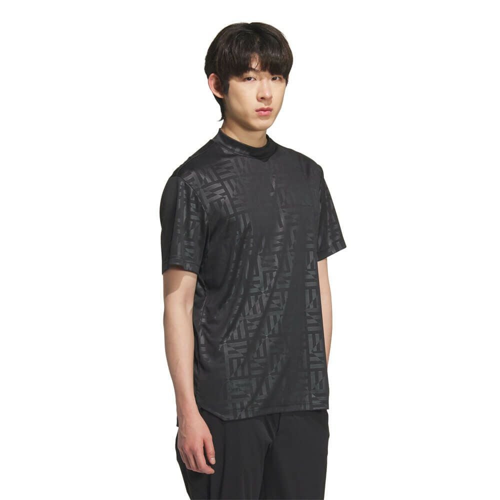 アディダス adidas　メンズ BOSロゴ柄デボス 半袖 モックネックシャツ KVH25　2025年モデル 詳細9