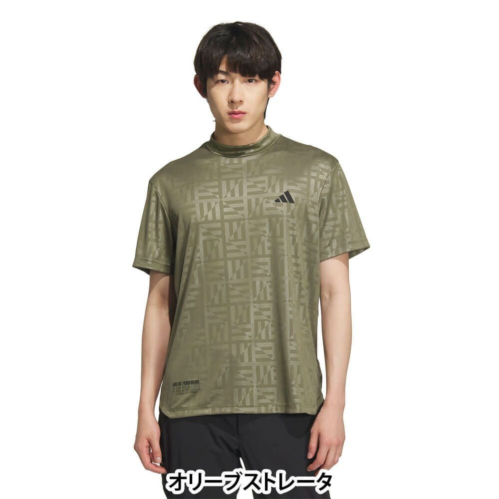 アディダス adidas　メンズ BOSロゴ柄デボス 半袖 モックネックシャツ KVH25　2025年モデル 詳細12