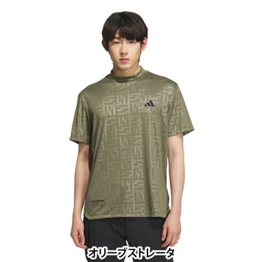 アディダス adidas　メンズ BOSロゴ柄デボス 半袖 モックネックシャツ KVH25　2025年モデル 詳細12