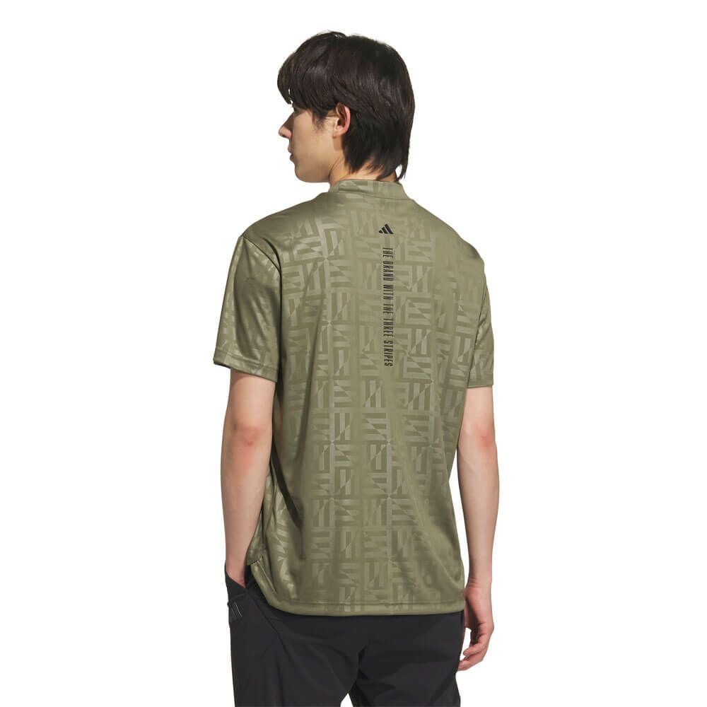 アディダス adidas　メンズ BOSロゴ柄デボス 半袖 モックネックシャツ KVH25　2025年モデル 詳細13