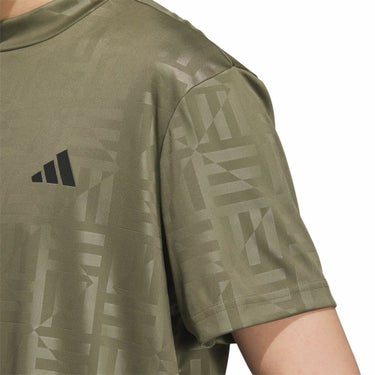 アディダス adidas　メンズ BOSロゴ柄デボス 半袖 モックネックシャツ KVH25　2025年モデル 詳細15