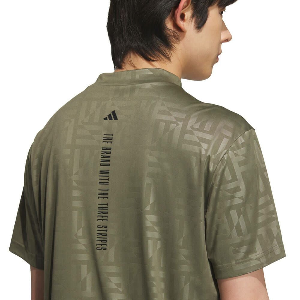 アディダス adidas　メンズ BOSロゴ柄デボス 半袖 モックネックシャツ KVH25　2025年モデル 詳細16