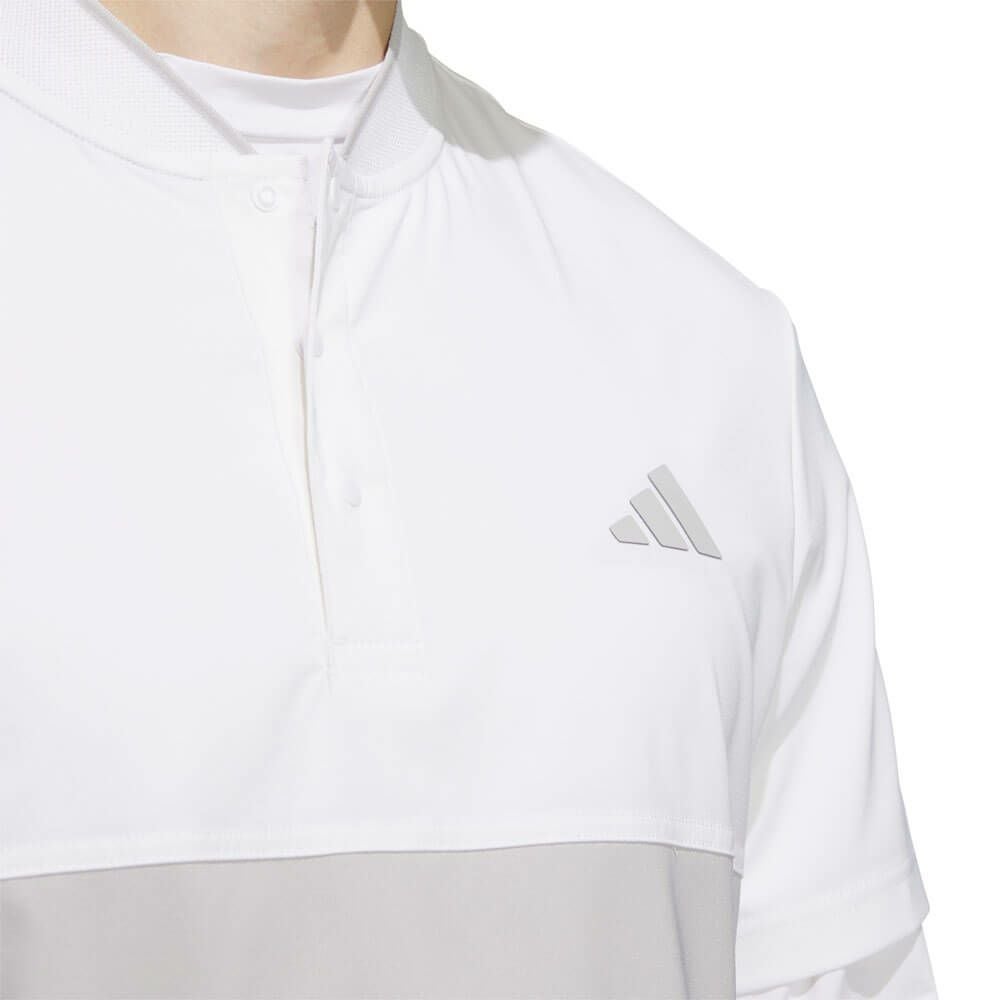 アディダス adidas　メンズ ロゴプリント 半袖 ジップシャツ & 長袖 モックネックシャツ KVH26　2025年モデル 詳細5