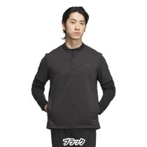 アディダス adidas　メンズ ロゴプリント 半袖 ジップシャツ & 長袖 モックネックシャツ KVH26　2025年モデル
