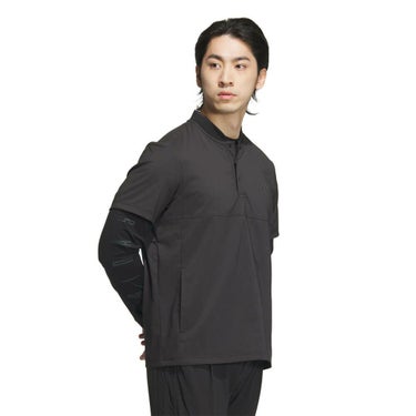 アディダス adidas　メンズ ロゴプリント 半袖 ジップシャツ & 長袖 モックネックシャツ KVH26　2025年モデル 詳細9