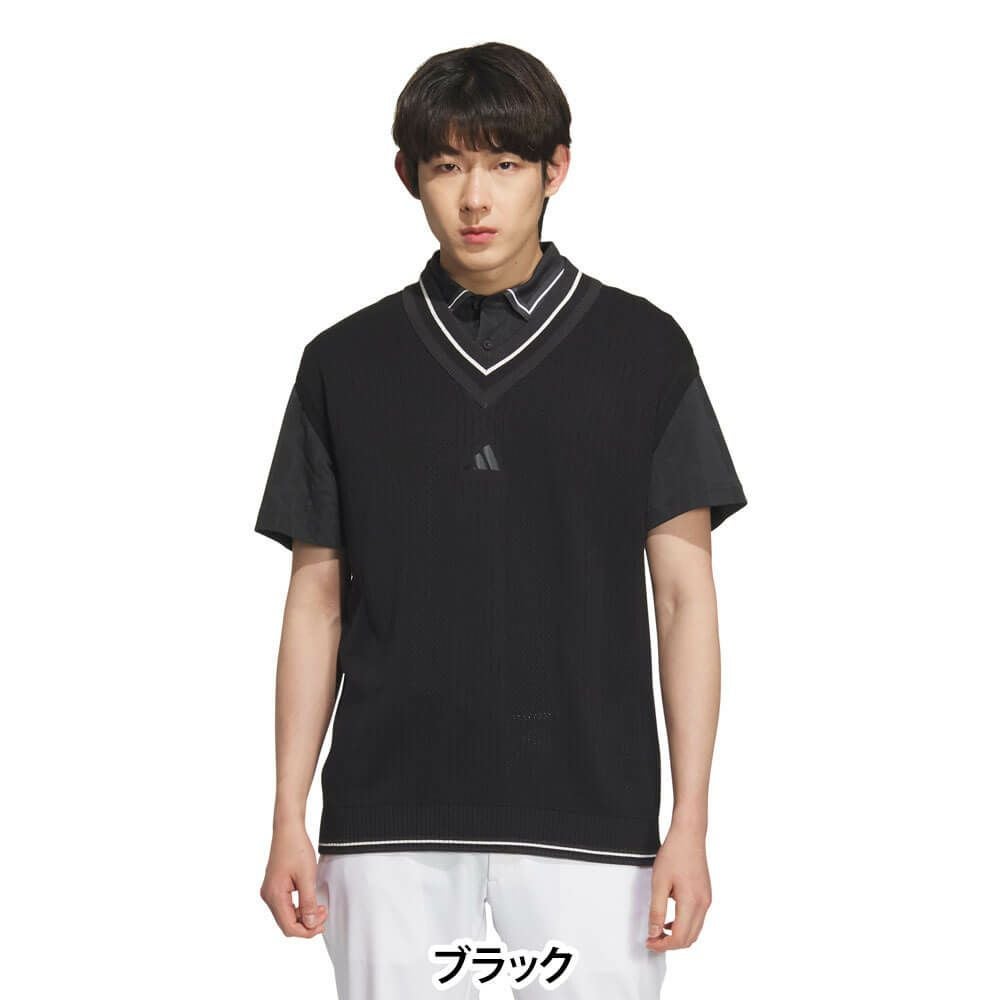 アディダス adidas　 ビヨンド ザ コース ルーズフィット ニットベスト KTN38　2025年モデル 詳細7