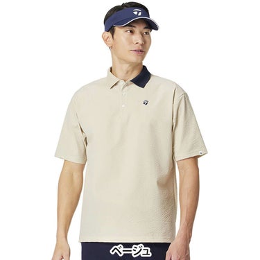 テーラーメイド TaylorMade　メンズ シアサッカー 半袖 ポロシャツ UN633　2025年モデル 詳細2