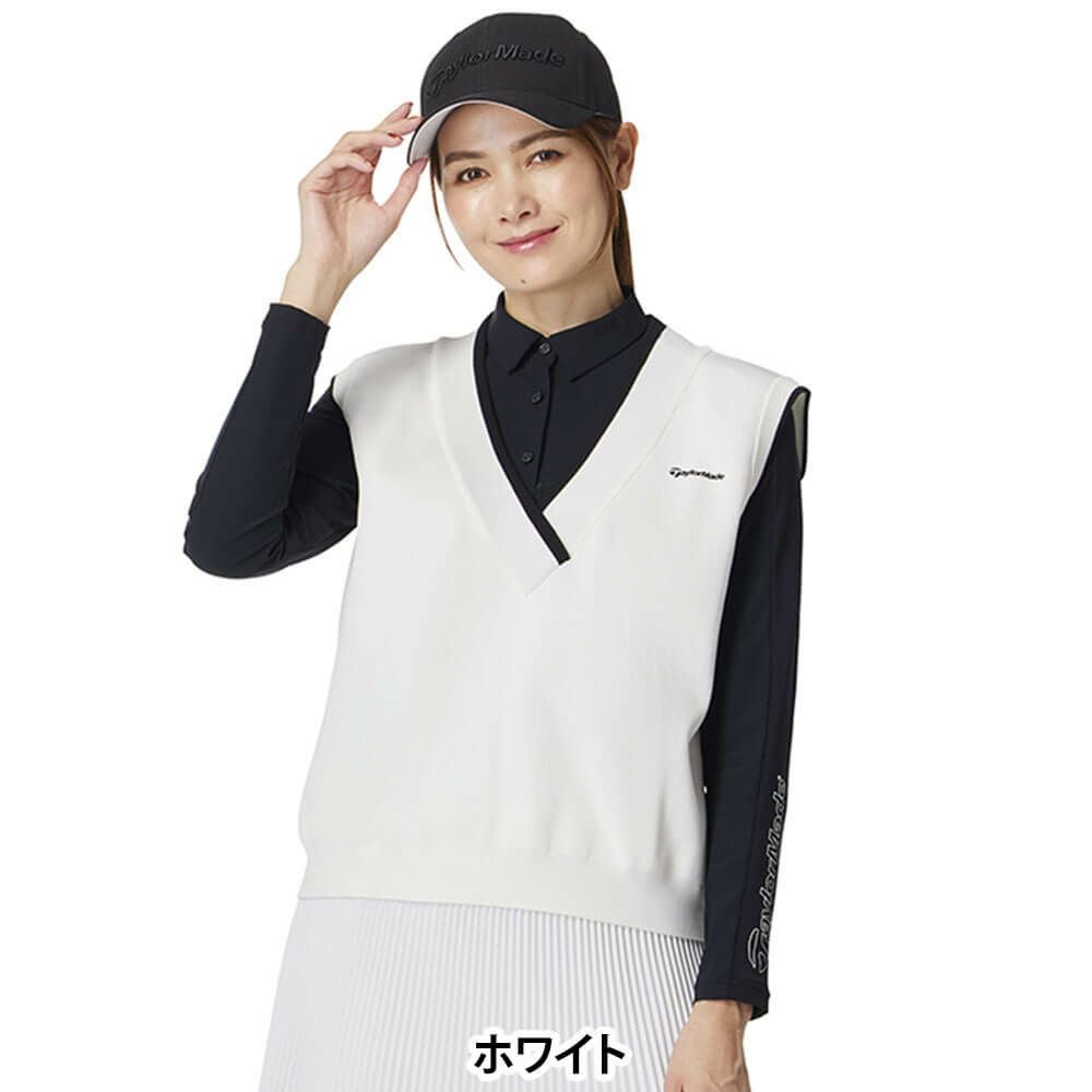 テーラーメイドリラックスドVネックベスト テーラーメイド TaylorMade レディース リラックスド Vネック ベスト