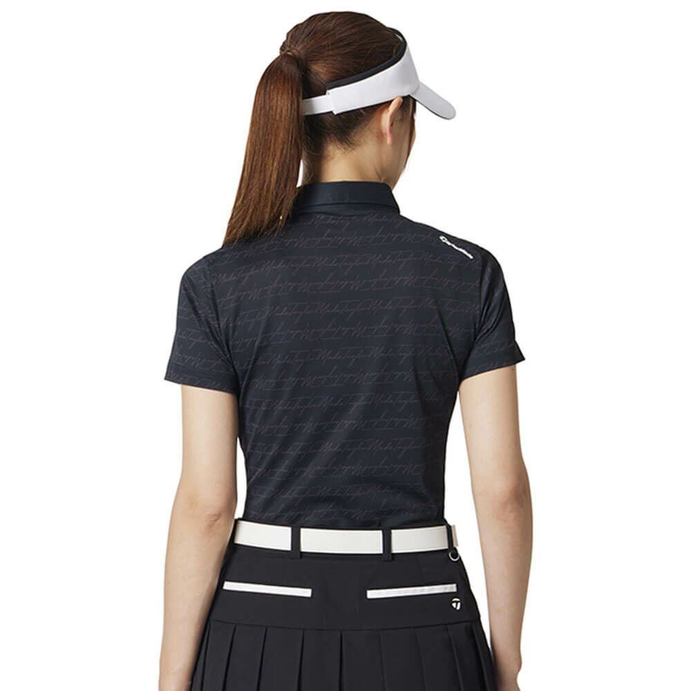 テーラーメイド TaylorMade レディース ロゴボーダー 半袖 ポロシャツ