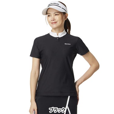 テーラーメイド TaylorMade　レディース スリットカラー 半袖 モックネック シャツ UN686　2025年モデル 詳細2