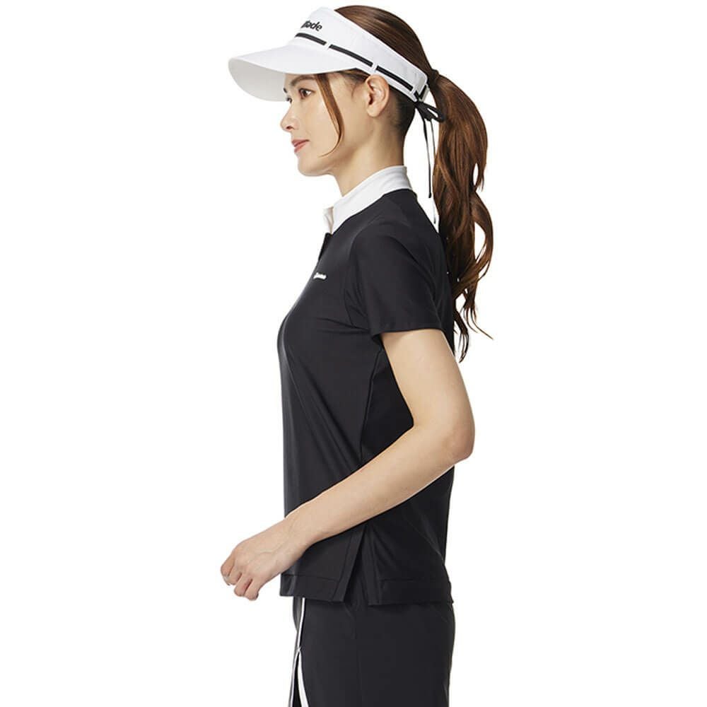 テーラーメイド TaylorMade レディース スリットカラー 半袖 モック