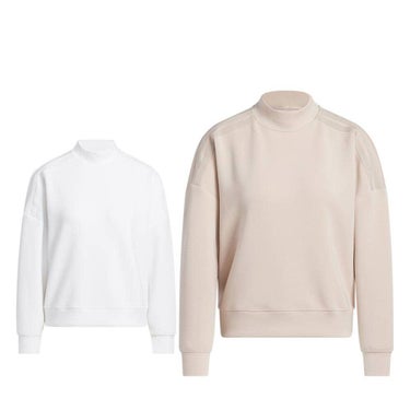 アディダス adidas　レディース ビヨンド ザ コース ダンボールニット長袖 モックネック プルオーバー KTI49　2025年モデル 詳細1