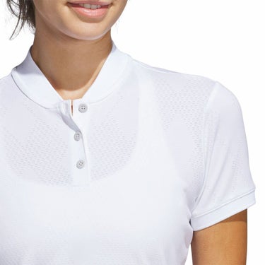 アディダス adidas　レディース メッシュ アーガイル 半袖シャツ KTI66　2025年モデル 詳細5