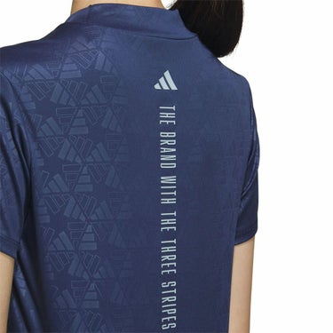 アディダス adidas　レディース BOSロゴ柄 デボス 半袖 モックネックシャツ KTI74　2025年モデル 詳細13