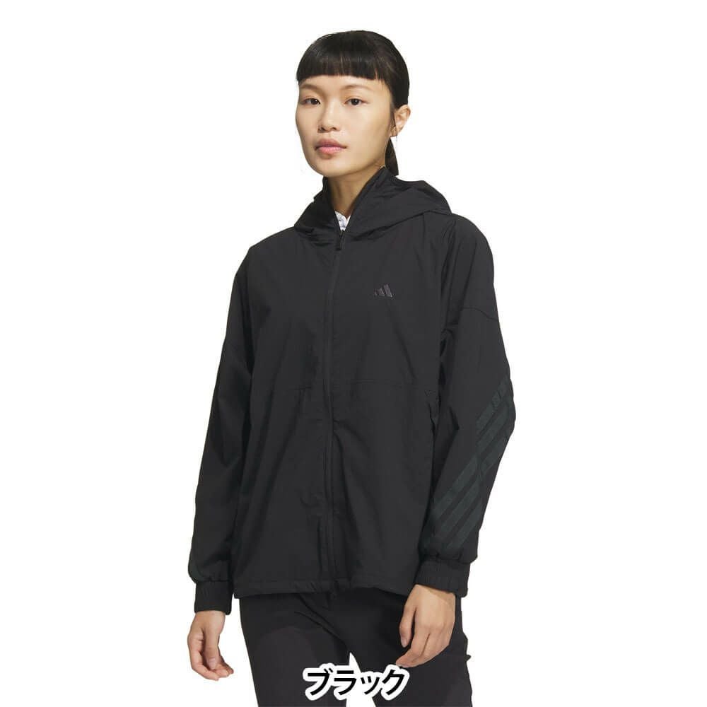 アディダス adidas　レディース LIGHT DWR 長袖 フルジップ フーディー KTI87　2025年モデル 詳細2