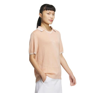 アディダス adidas　レディース ビヨンド ザ コース ルーズ スキッパー ニットボックスシルエット 半袖 ポロシャツ KTN36　2025年モデル 詳細5