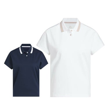 アディダス adidas　レディース ビヨンド ザ コース フレンチスリープ ボックスシルエット 半袖 ポロシャツ KUL06　2025年モデル 詳細1