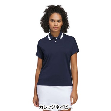 アディダス adidas　レディース ビヨンド ザ コース フレンチスリープ ボックスシルエット 半袖 ポロシャツ KUL06　2025年モデル 詳細2