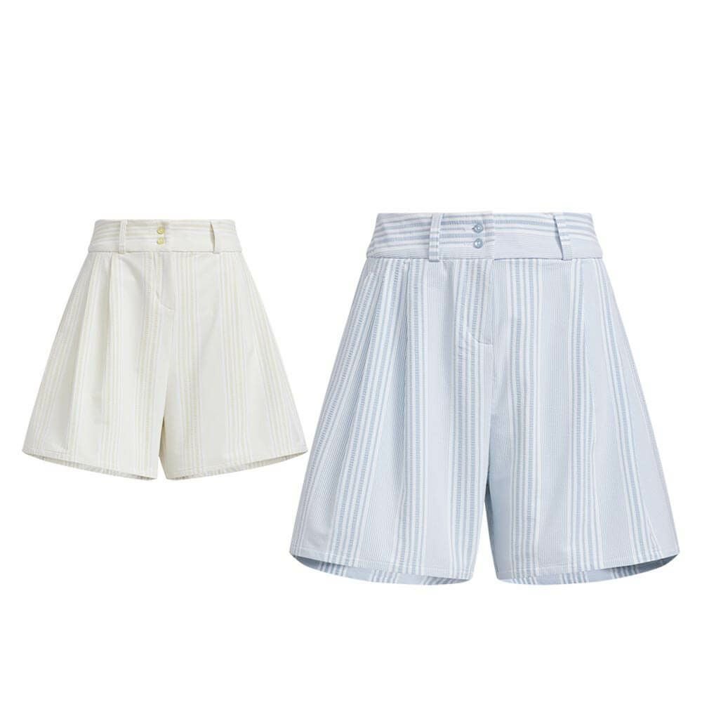 アディダス adidas レディース シアサッカー ショートパンツ KTI80