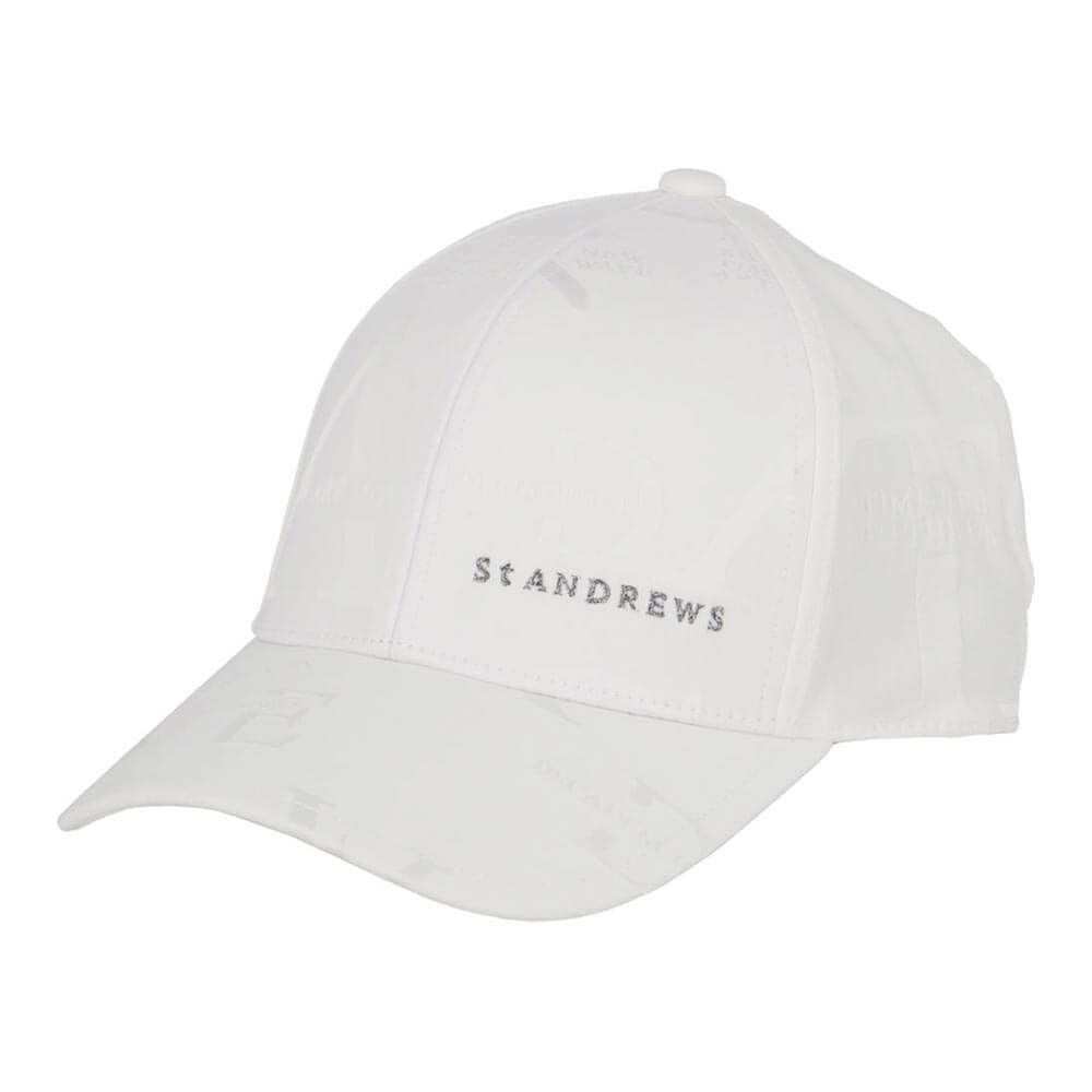 セントアンドリュース St ANDREWS　ユニセックス コンセプト柄 ジャガード キャップ 042-5187301 030 ホワイト　2025年モデル 詳細1
