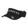セントアンドリュース St ANDREWS　ユニセックス ロゴデザイン バイザー 042-5987252 010 ブラック　2025年モデル 詳細1