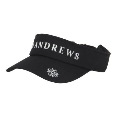 セントアンドリュース St ANDREWS　ユニセックス ロゴデザイン バイザー 042-5987252 010 ブラック　2025年モデル 詳細1
