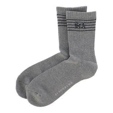 セントアンドリュース St ANDREWS　レディース 5本線 ショートソックス 042-5186254 020 グレー　2025年モデル グレー