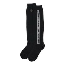 セントアンドリュース St ANDREWS　レディース ラインロゴ ハイソックス 042-5186256 010 ブラック　2025年モデル