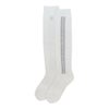 セントアンドリュース St ANDREWS　レディース ラインロゴ ハイソックス 042-5186256 030 ホワイト　2025年モデル ホワイト