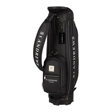 セントアンドリュース St ANDREWS　スリムカート型 ジャガードロゴテープ キャディバッグ 042-5980302 010 ブラック　2025年モデル 詳細1