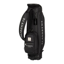 セントアンドリュース St ANDREWS　スリムカート型 ジャガードロゴテープ キャディバッグ 042-5980302 010 ブラック　2025年モデル 詳細1