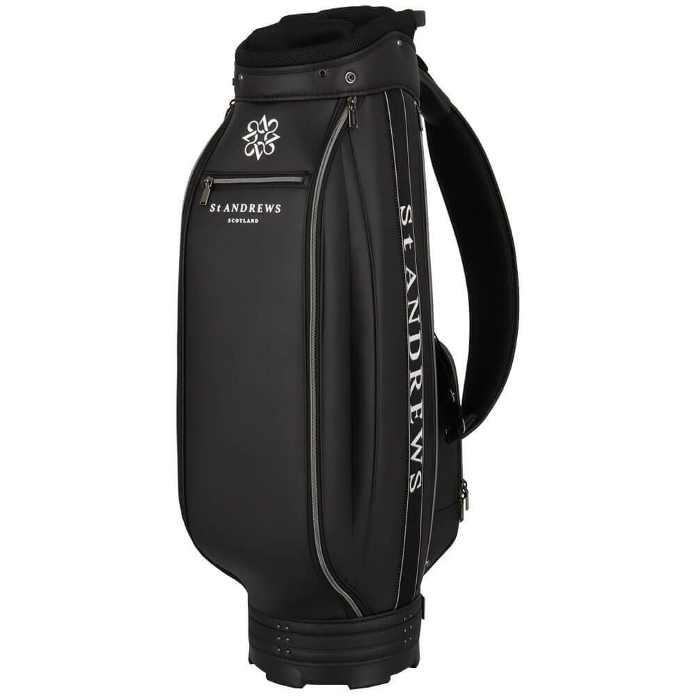 セントアンドリュース St ANDREWS　スリムカート型 ジャガードロゴテープ キャディバッグ 042-5980302 010 ブラック　2025年モデル 詳細2