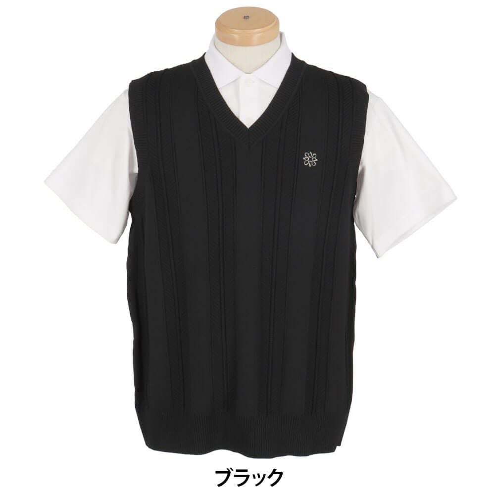 セントアンドリュース St ANDREWS　メンズ Vネック ニットベスト 042-5173251　2025年モデル 詳細2