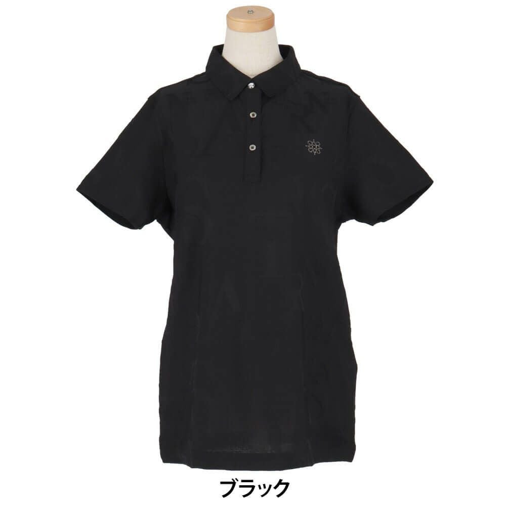 セントアンドリュース St ANDREWS レディース コンセプト柄 ロゴジャガード 半袖 ポロシャツ 043-5160352 2025年モデル